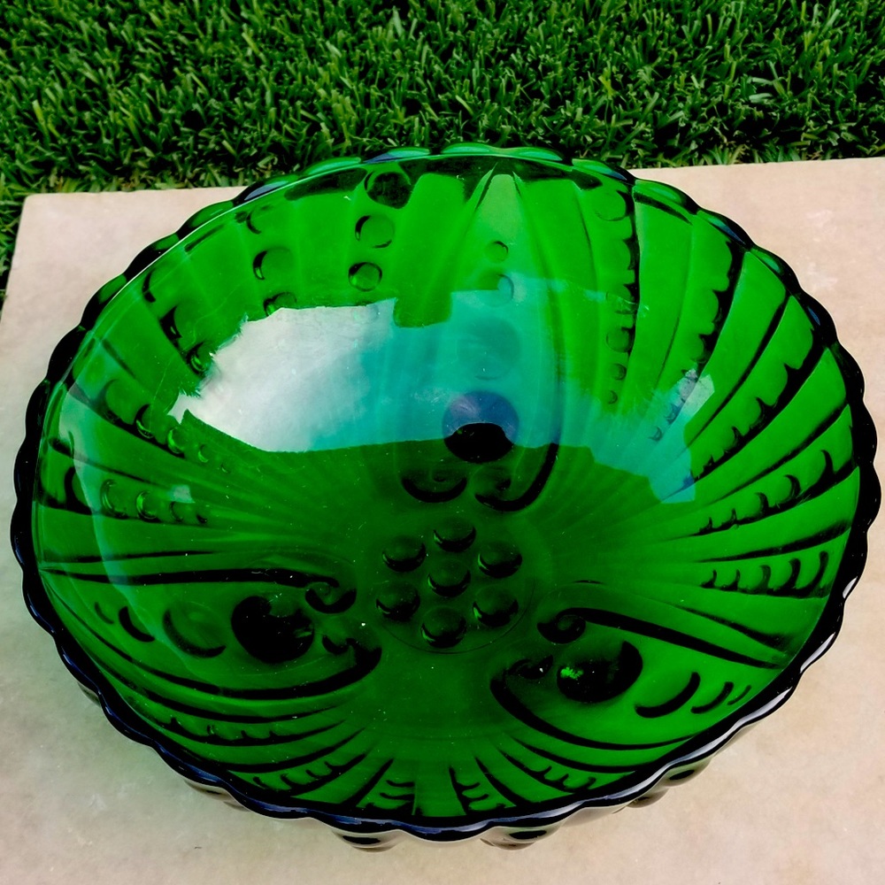 Vintage Anchor Hocking Bowl Burple Pattern